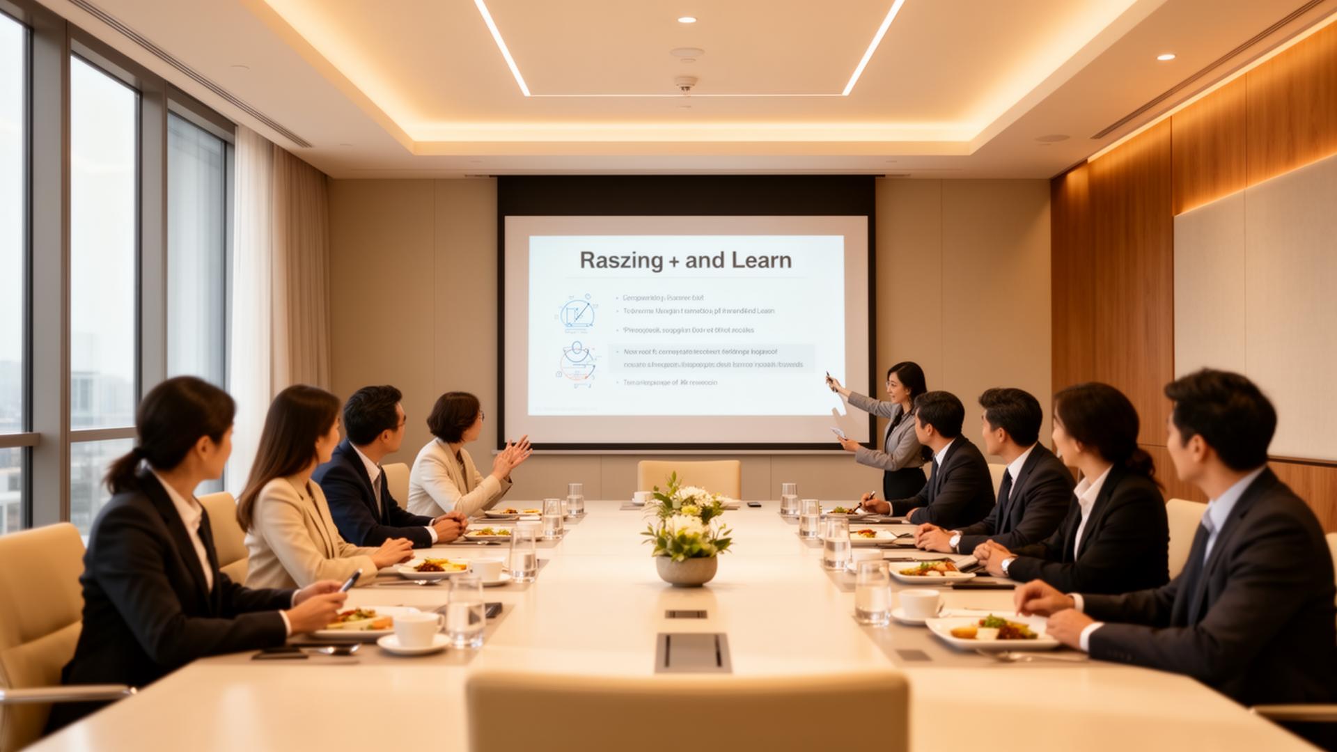 Corporate lunch-and-learn session